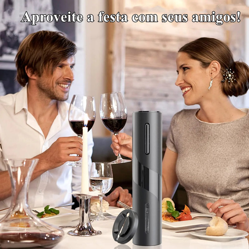 Super Abridor de Vinhos Automático Saca Rolhas